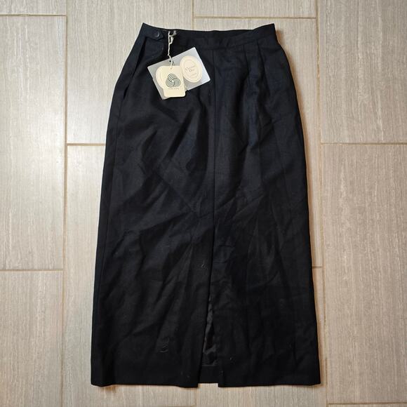 Vintage Christian Dior Career II pure worsted wool pencil skirt size 8 NWT - Picture 5 of 9